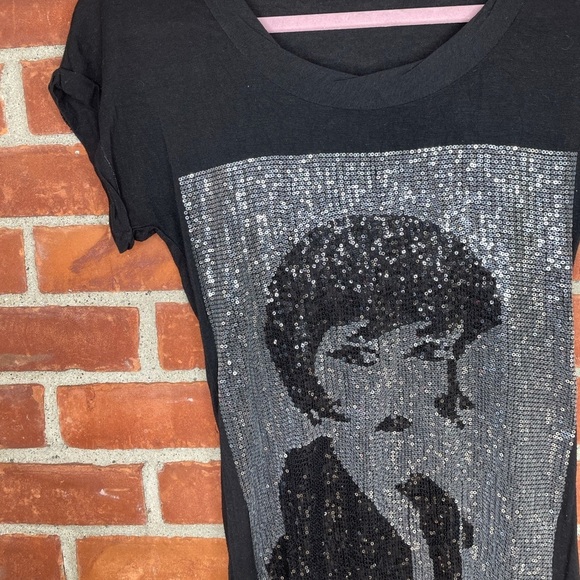 Y2K vintage sequin tee shirt - Picture 5 of 7